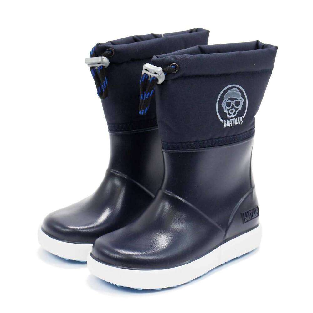 NEW BOATILUS boy's penguy b welly boots in navy